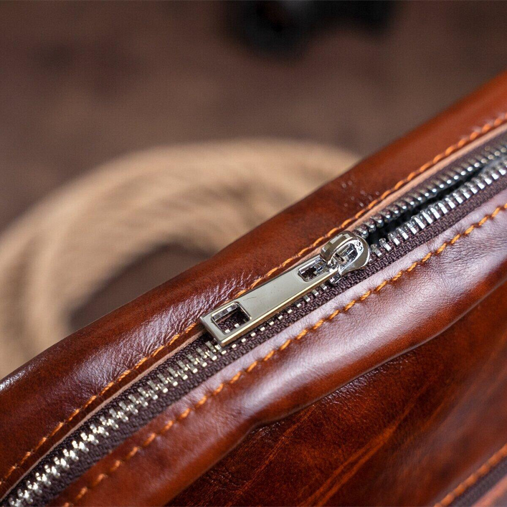 Сумка стильна чоловіча Vintage 14829 Коричнева Київ - фото 2