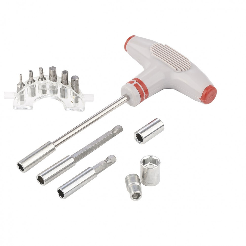 Отвертка с Т-образной эргономичной ручкой и набором насадок 115729, 36 шт, CrV, пластиковый бокс Matrix Коломыя - изображение 3