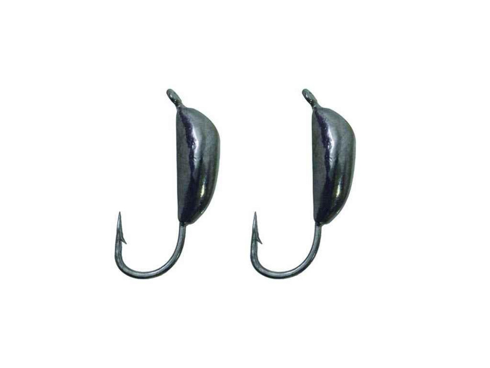 Мормишка вольфрам Банан ризький з вушком 2,5мм 0,28г black nickle (2шт/уп) ТМ FISHING ROI Київ - фото 1