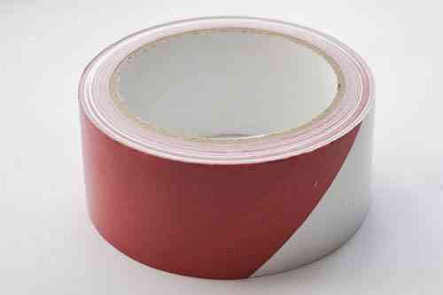 Сигнальная лента 75мм*100м красно-белаяUNIFIX Ровно