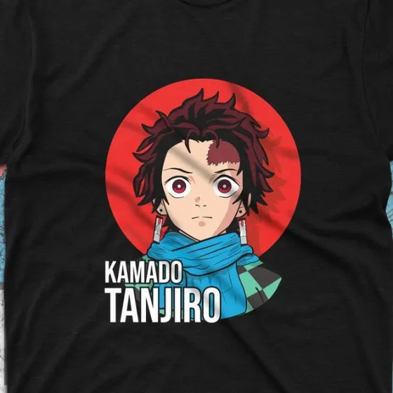 Футболка для подростка мальчика с принтом Клинок, рассекающий демонов Танджиро Камадо Размер 160 Anime10348 Днепр