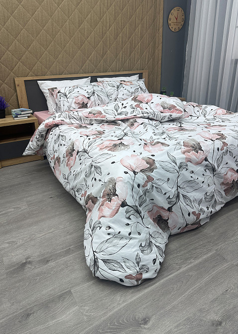 Комплект постельного белья, Decorator Dusty Blossom Евро 200х215 с цветочным принтом (88-018) Киев - изображение 4