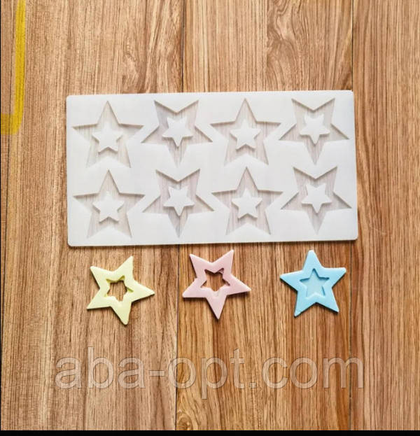 Молд силиконовый Звезды ( шт ).Aba-Opt Одесса - изображение 1