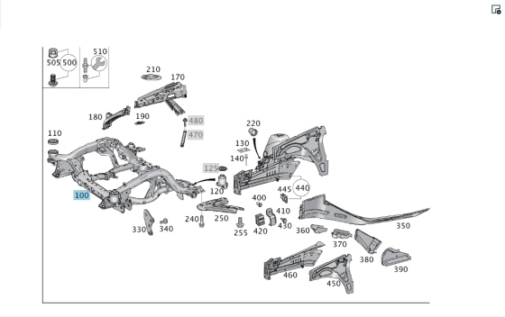 Mercedes-Benz  A1663302300 Підрамник передній ML/GLE W166 GLE Coupe C292 GL/GLS X166 Одеса
