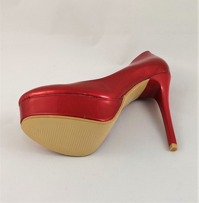 Жіночі Червоні Туфлі на Каблуку Шпильке Лакові Модельні (розміри: 36,37,38) - 150 Дніпро - фото 7