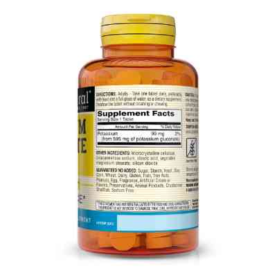 Минералы Mason Natural Калий Глюконат 595мг, Potassium Gluconate, 100 таблеток (MAV06181) Винница