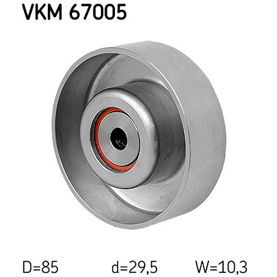 Ролик натягувача ременя SKF VKM 67005 Вінниця - фото 2