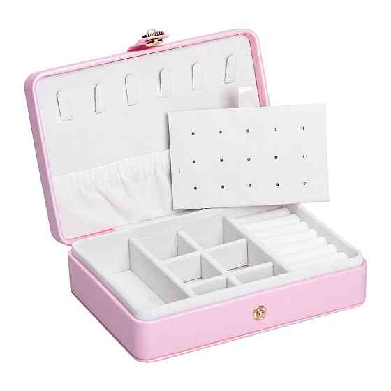 Шкатулка для украшений из эко кожи 16×11×4.7 см органайзер для ювелирных изделий HP-5-30P Киев