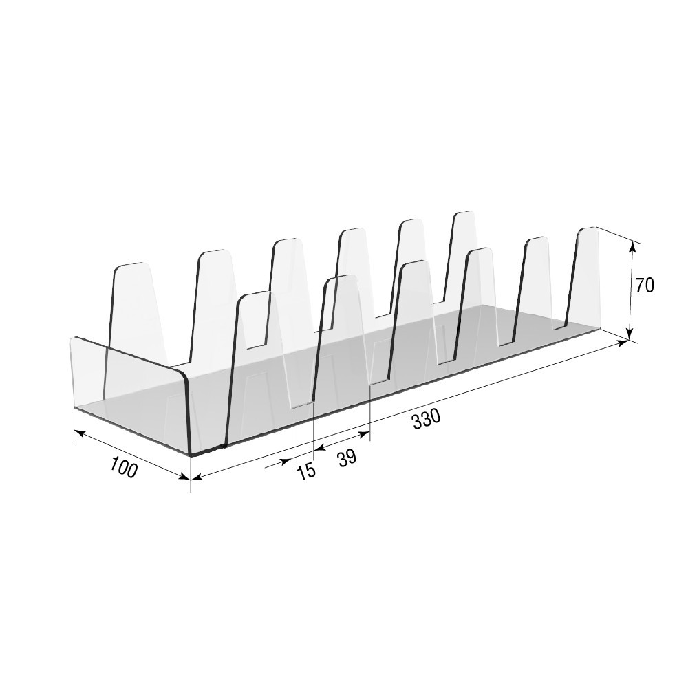 Підставка EKOSTAR під товар на 6 секцій 330х100х70 Київ - фото 3