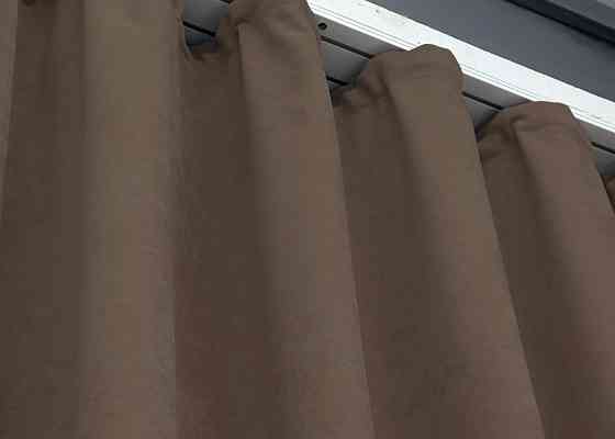 Шторна тканина мікровелюр Petek YL колір коричневий 1802ш Київ