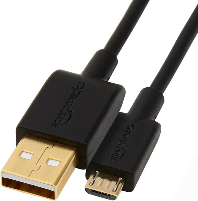 Кабель USB A на Micro USB 2.0 3 м чёрный 480Mbps с позолоченными контактами Киев - изображение 1