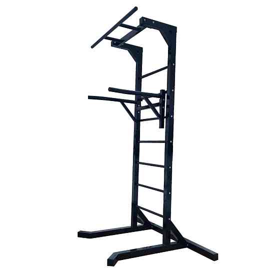 Турник + брусья напольная стойка 60х60 мм KZ-834 Спортивные стенки и турники для дома разборная Киев