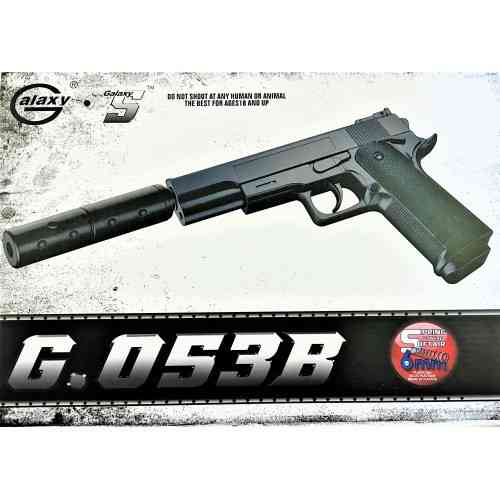 Дитячий пістолет "Colt 1911 з глушником" Galaxy G053B Пластиковий Київ