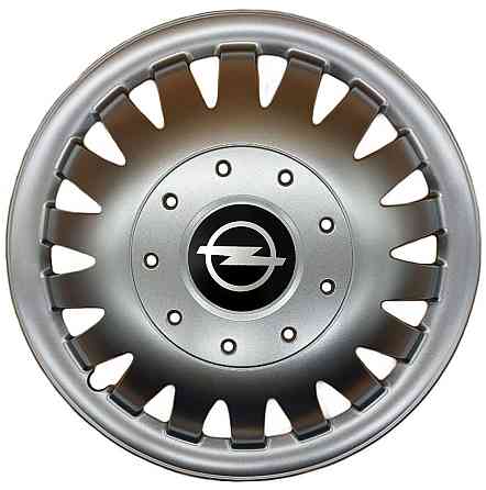 Автомобильные модельные колпаки R15 Opel 320 4шт, SJS, серебряные Киев