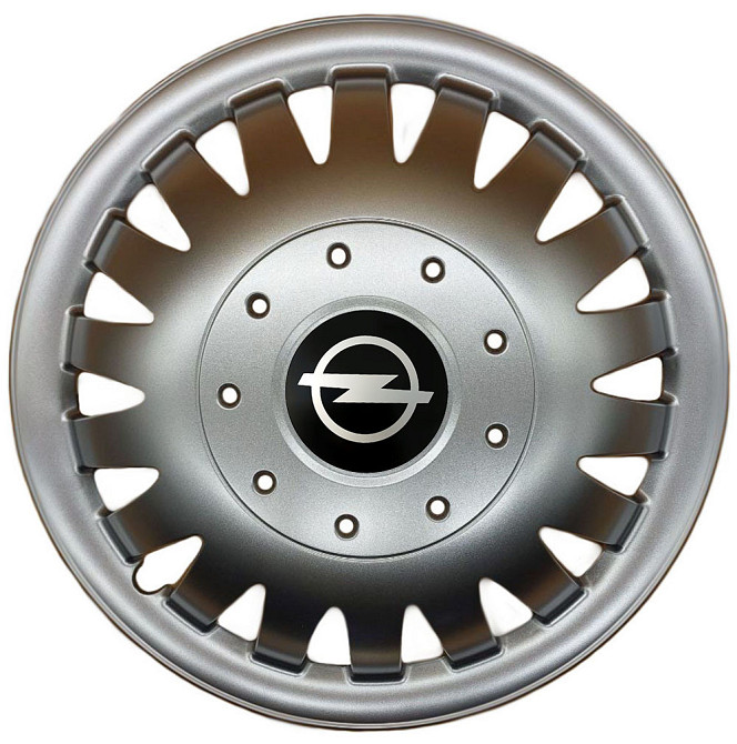 Автомобильные модельные колпаки R15 Opel 320 4шт, SJS, серебряные Киев - изображение 1