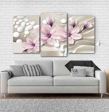 Модульна картина Квітни Абстракція Art-57_3 Київ