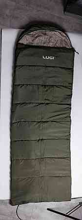 Lugi Всесезонний спальний мішок-ковдра з капюшоном 210х70 см Хакі LU-010 Коломия