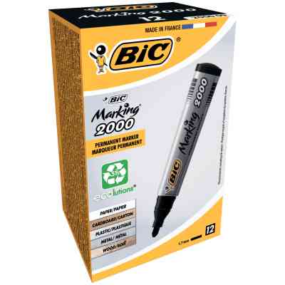 Маркер Bic перманентний, чорний (bc8209153) Вінниця