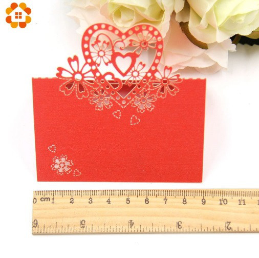 Рассадочные карточки 10 штук 9 на 6 см красный Киев - изображение 3