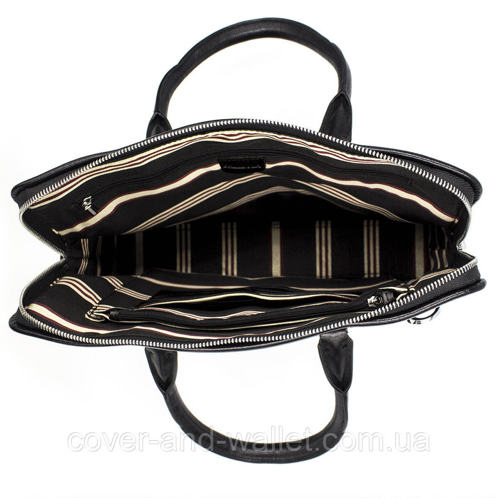 Шкіряна чоловіча сумка для ноутбука та документів A4 з кодовим замком Marco Coverna 6826-3 Київ - фото 9