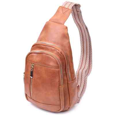 Сумка Vintage Жіноча слінг з екошкіри Руда (22749) Вінниця