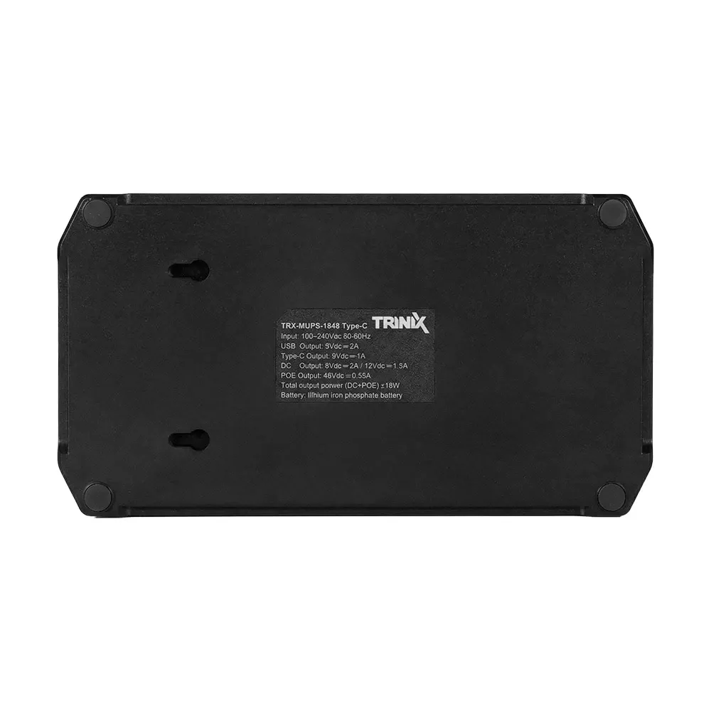 Джерело безперебійного живлення DC UPS Trinix TRX-MUPS-1848 Type-C (24000mAh LiFePo4) 5V/9V/12V/48V/PoE, LiFePo4 4*6Ah, для Киев - изображение 13