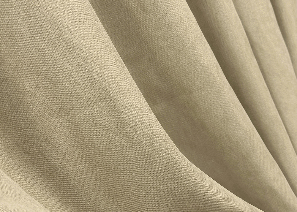 Комплект коротких штор VR-Textil Мікровелюр Petek YL № 1801ш Кремовий 130х170 см 2 шт (35-0383) Київ - фото 5