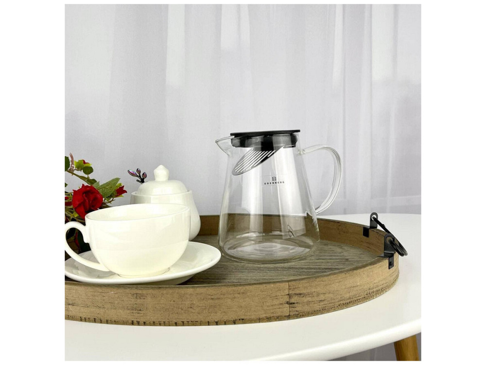 Стильний Скляний Чайник-Заварник 750 мл. Термостійкі До 500° Одеса - фото 3