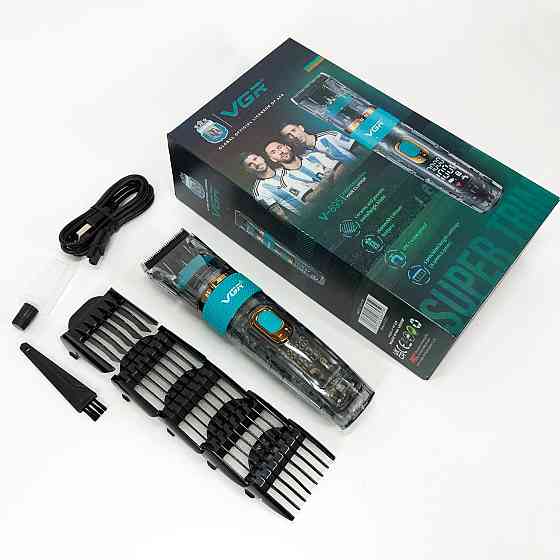 Аккумуляторный универсальный триммер для стрижки VGR V-695, Електромашинка для стрижки TJ-97 Киев