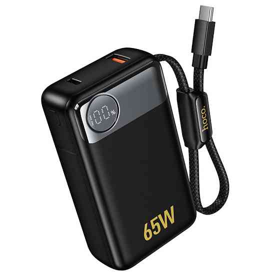 Павербанк 12000 mAh HOCO Q53 Skillful PD65W быстрая зарядка черный power bank повербанк Одесса