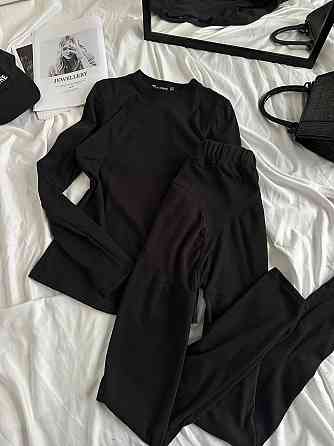 Жіноча базова тепла та приємна термобілизна пума Чорний, 42 Одеса