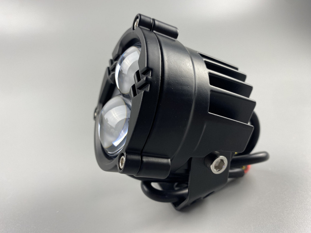 Світлодіодна LED-фара автомобіля ближний + дальній 30 W білий + бурштиновий IP67, LED-фара робочого світла Мукачево - фото 5