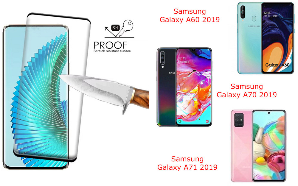 Захисне скло HyperGlass Pro для Samsung Galaxy A60 2019, A70 2019, A71 2019 – максимальна чутливість та захист Київ - фото 1