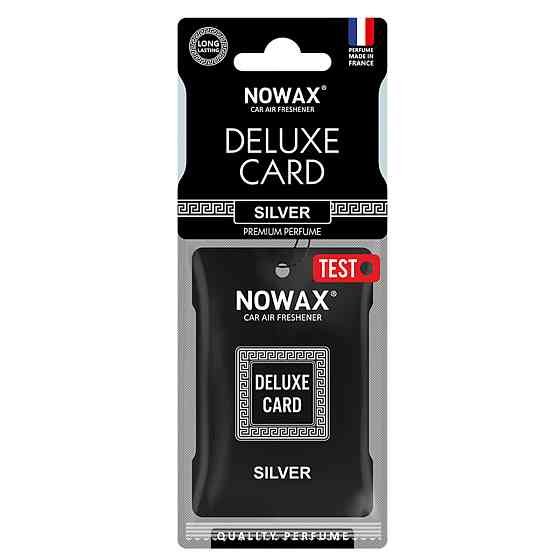 Ароматизатор Nowax Delux Card Silver, 6g сухий Київ