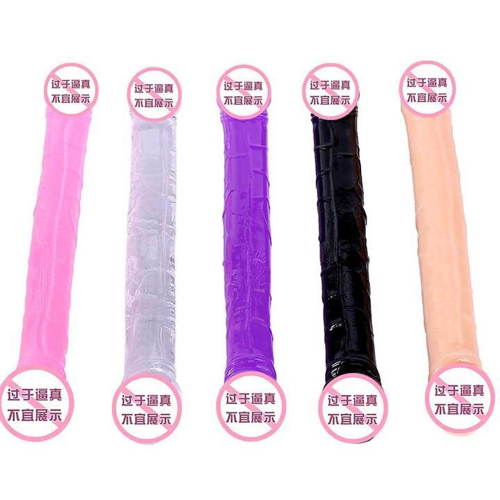 Двосторонній фалоімітатор "Double Dong" - 31,5*3,5 - Чорний Вінниця - фото 10