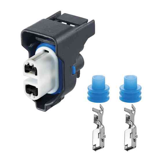 Роз'єм конектор 2-кон., Автолампа Н8, Н, Н27 Угл, 7183-3789-38U2Z-14S411-GA, WPT-904, Ford, Багато марок Київ