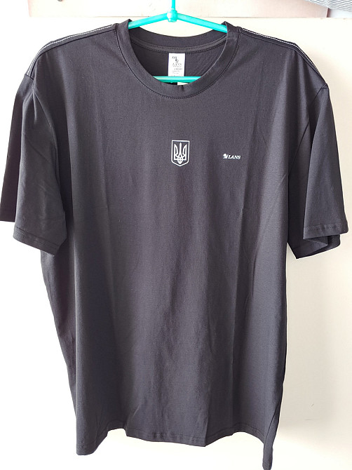 Чоловіча футболка з трізубом Lans L 12.020 XL, Черный Київ - фото 1