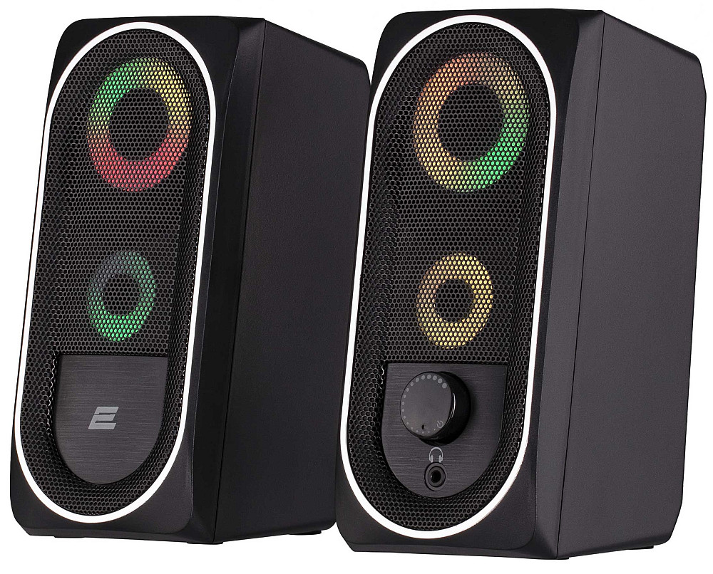 Акустична система 2E PCS234 RGB, 2.0, USB, Black Київ - фото 1