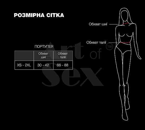 Жіноча портупея Art of Sex - Milana, екошкіра, розмір XS-2XL, колір білий Sex Aura Київ