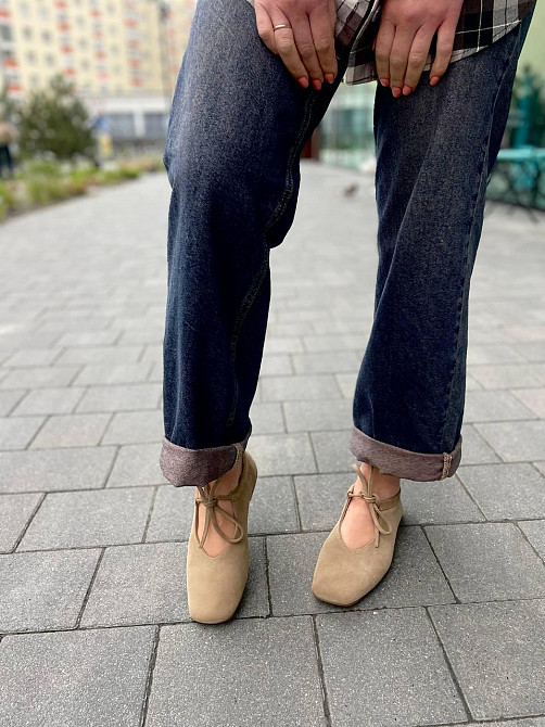 SEE SEVEN Балетки жіночі SEE SEVEN 1770 пісочна (весна-осінь, замша натуральна) (5847) Коломыя - изображение 7