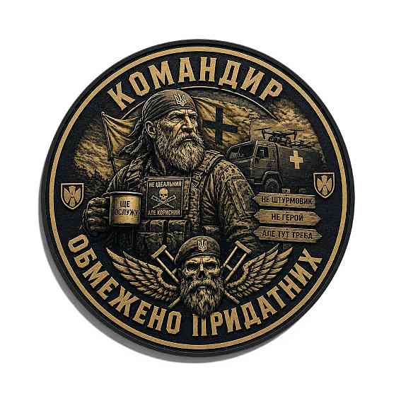 Патч / шеврон Командир обмежено придатних Запоріжжя