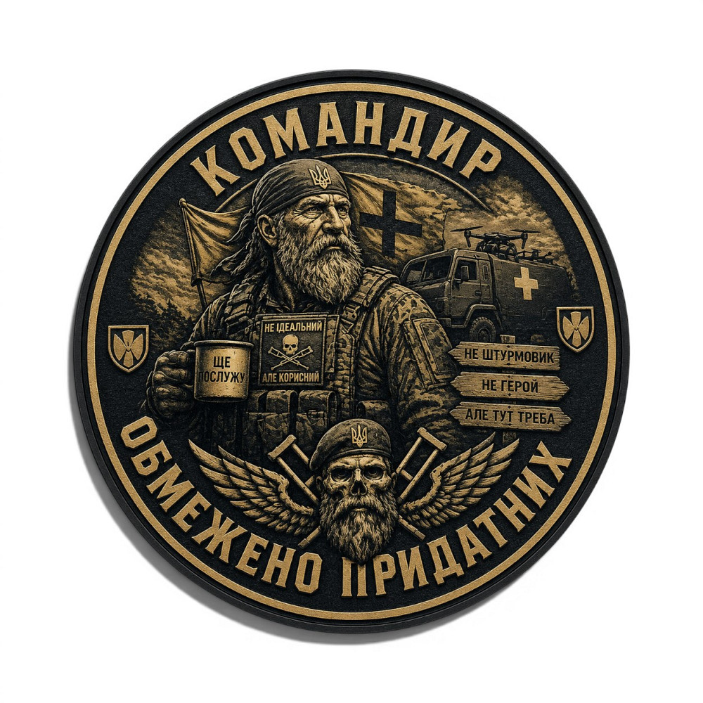 Патч / шеврон Командир обмежено придатних Запоріжжя - фото 1