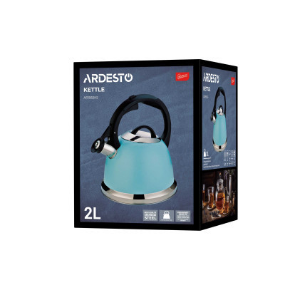 Чайник Ardesto Gemini 2 л Блакитний Тіффані (AR1955KS) Вінниця - фото 8