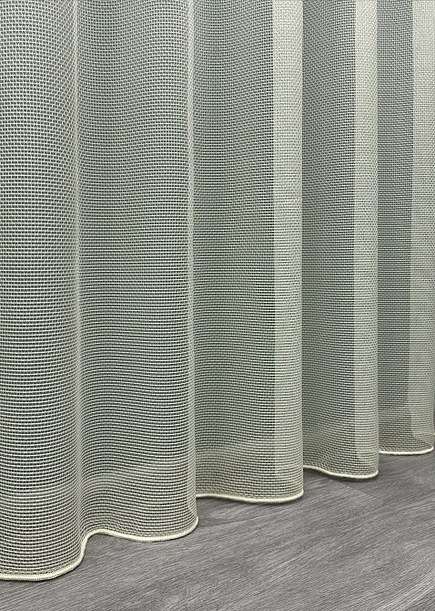 Тюль VR-Textil 1744т Сітка Льон Білий з молочним 300х250 см (42-0757) Київ - фото 8