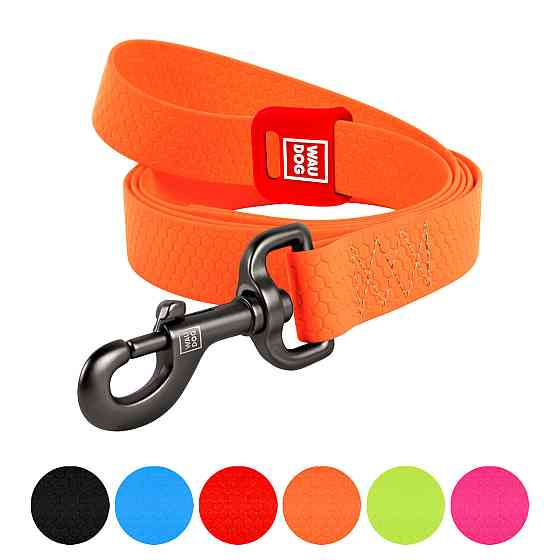 Повідець для собак водостійкий WAUDOG Waterproof, L-XXL, Ш 25 мм, Д 500 cм, помаранчовий Київ