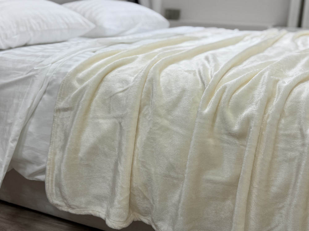 Ecotton Плед Ecotton 150х220 см Well Soft світло-молочний (11-9608 Coconut milk) Коломия - фото 9