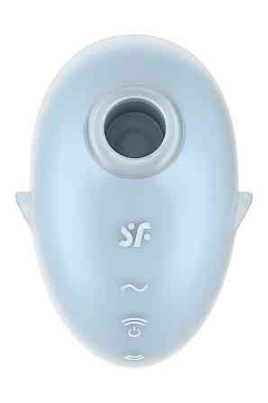 Вибратор вакуумный стимулятор Satisfyer Cutie Ghost, голубой, 9.1 см Sex Aura Киев