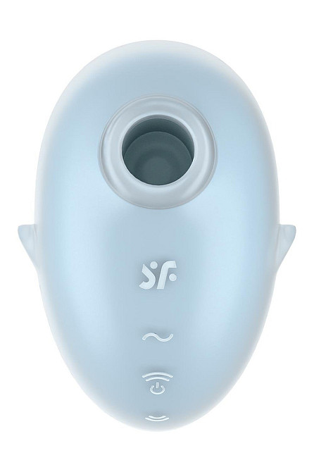 Вибратор вакуумный стимулятор Satisfyer Cutie Ghost, голубой, 9.1 см Sex Aura Киев - изображение 3