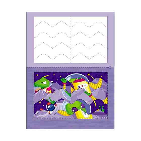 Розвиваючі зошити "Прибульці" 20413 пазли-розрізалки Вінниця