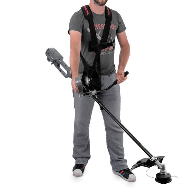 Тример електричний, 1,2 кВт, 7500 об/хв, ширина зрізання 255/380 мм, плавний пуск, котушка + 3-лопатевий ніж INTERTOOL DT-2246 Київ - фото 6